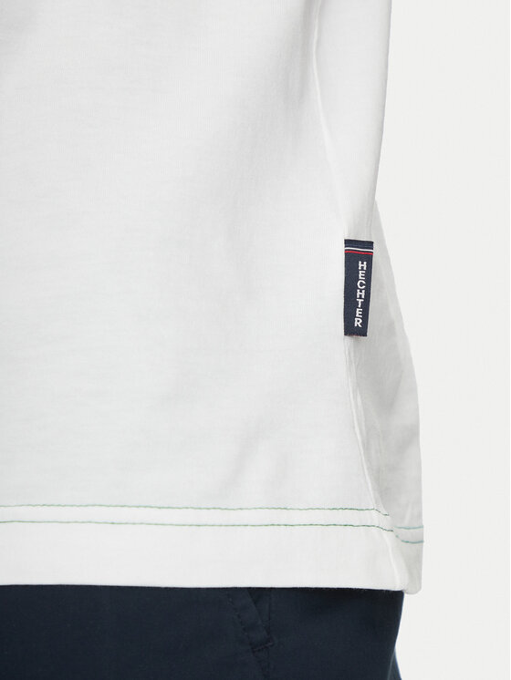 Hechter Paris Hechter Paris T-Shirt 75014 151919 Biały Regular Fit