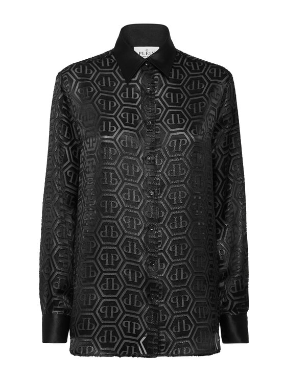 PHILIPP PLEIN PHILIPP PLEIN Koszula 26475 Czarny Fitted Fit