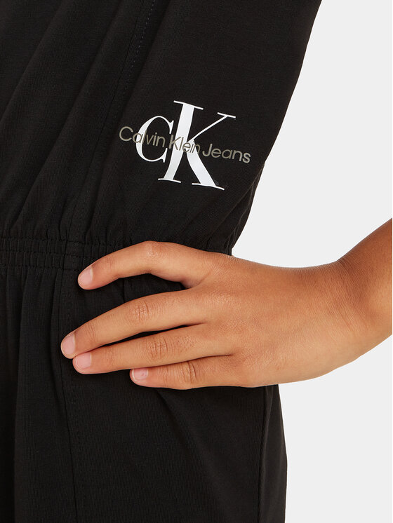 Calvin Klein Jeans Calvin Klein Jeans Vsakodnevna obleka Monogram IG0IG02473 Črna Regular Fit