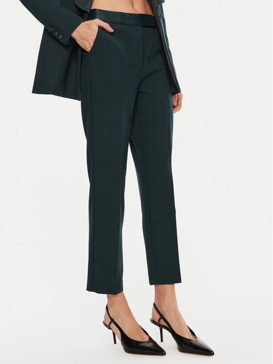 IVY OAK IVY OAK Pantaloni di tessuto Pippa IO1100X5064 Verde Regular Fit