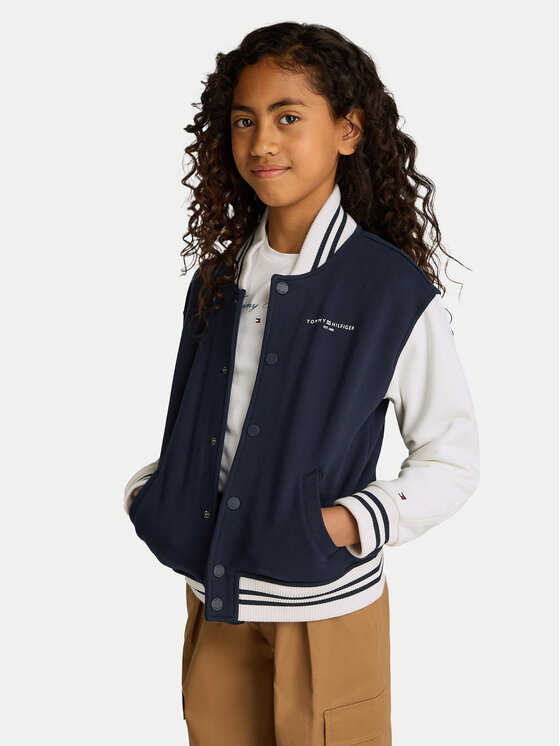 Tommy Hilfiger Tommy Hilfiger Pulóver Mini Corp Logo KS0KS00624 Sötétkék Regular Fit