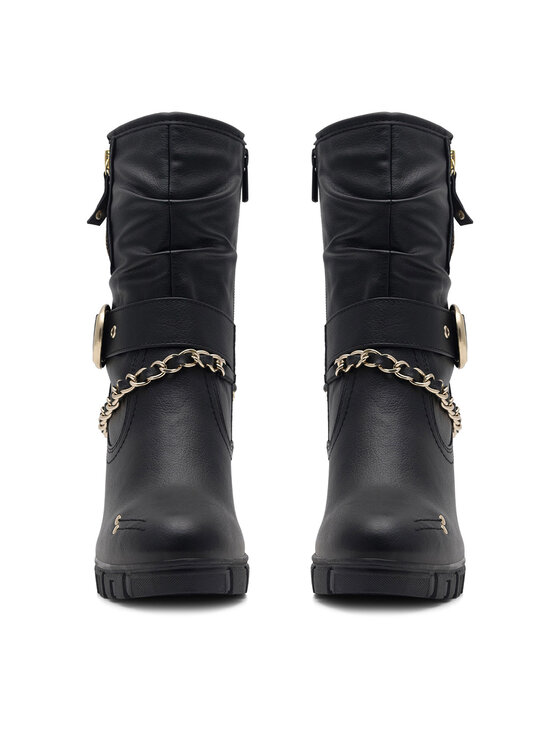 MUSTANG 1362-505 - Stivaletti Donna In Pelle Con Lacci E Cerniera Laterale