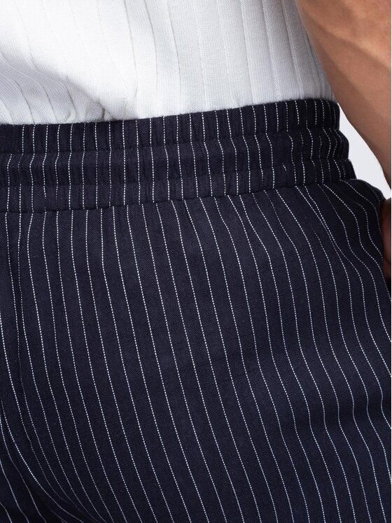 Ombre Ombre Szorty materiałowe OM-SRCS-0208 Granatowy Regular Fit