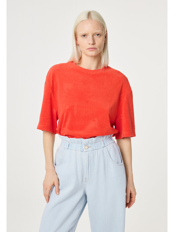 Fabienne Chapot Fabienne Chapot T-Shirt 6056-1765-177 Pomarańczowy Loose Fit