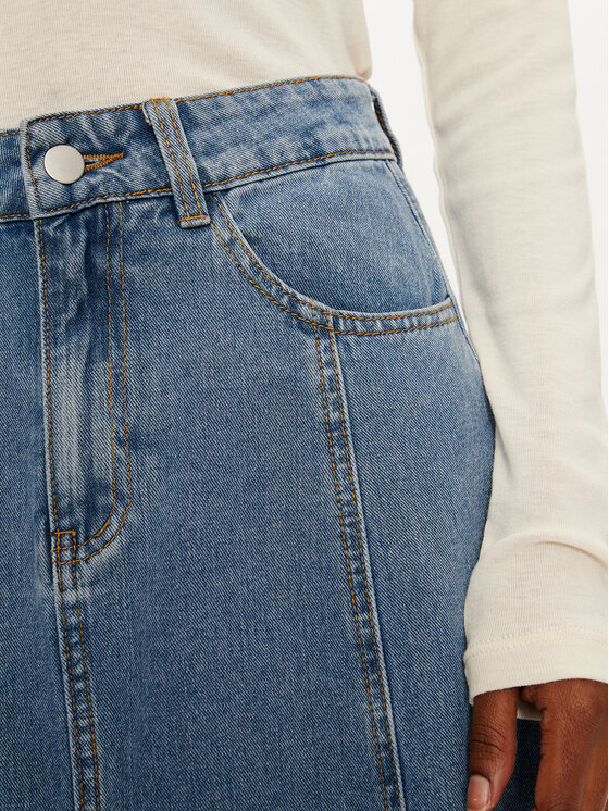 Vila Vila Jeans krilo Kora 14106317 Modra Regular Fit