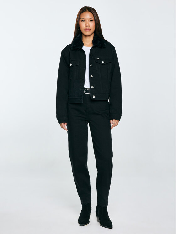 BIG STAR BIG STAR Kurtka jeansowa RAMONA Czarny Oversize