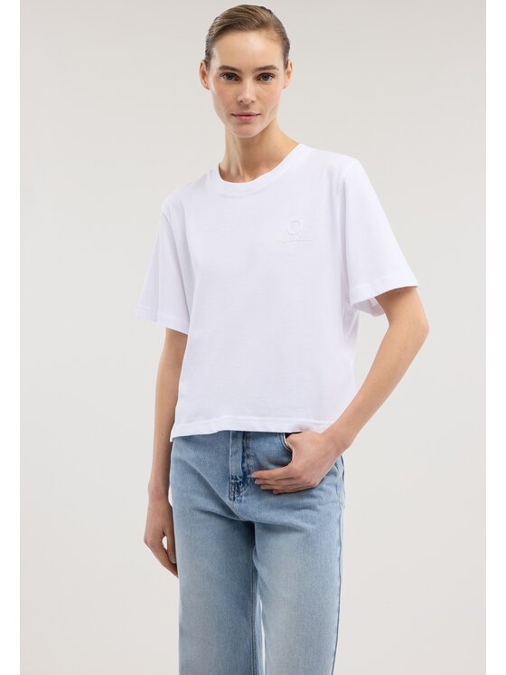 Trussardi Trussardi T-Shirt G1326000239N001 Biały Regular Fit