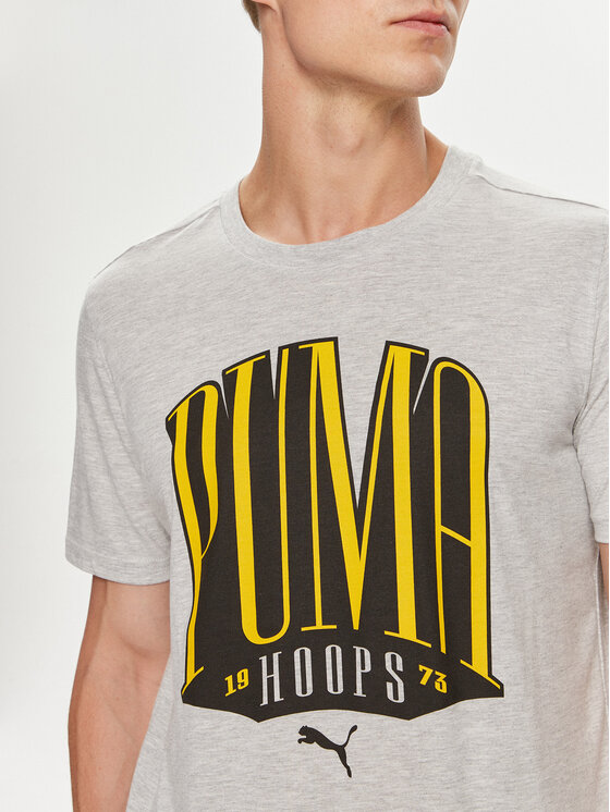 Puma Puma Тишърт TSA 624819 Сив Regular Fit