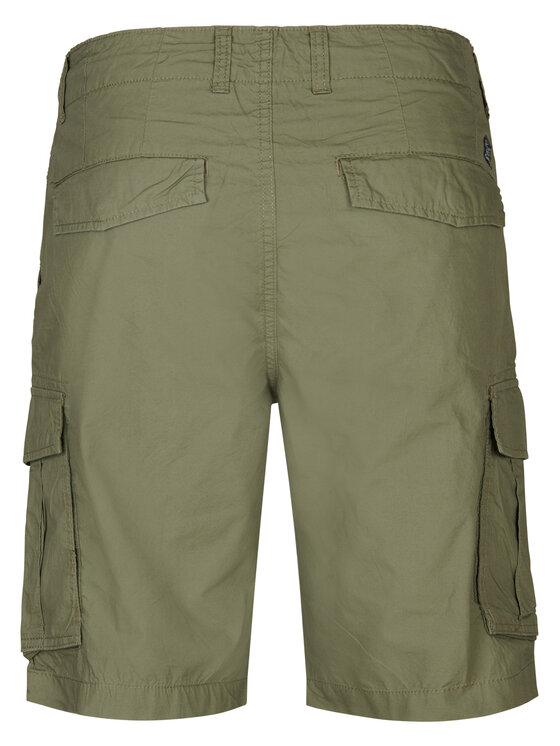 Petrol Industries Petrol Industries Pantalon scurți din material M-1050-SHO600 Verde Cargo Fit