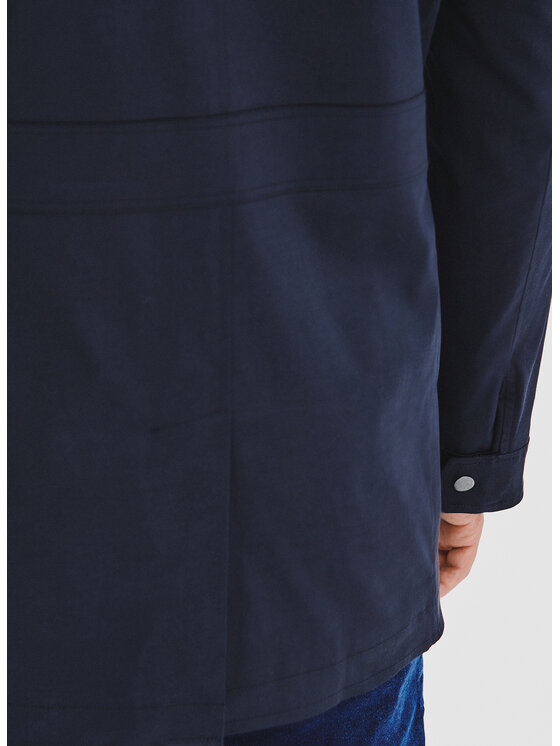 Pako Lorente Pako Lorente Płaszcz przejściowy P25WF-7X-008 Granatowy Classic Fit