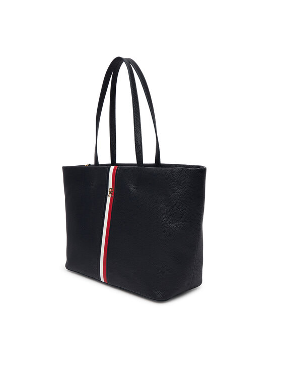 Tommy Hilfiger Tommy Hilfiger Дамска чанта Th Corp Ess Tote AW0AW19334 Тъмносин