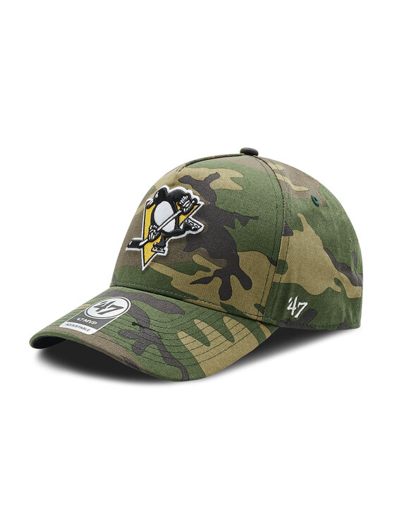 47 Brand Cepure ar nagu Nhl Pittsburgh Penguins Grove H-GRVSP15CNP-CMA Zaļš