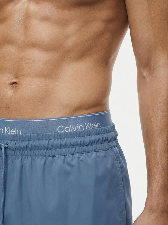 Calvin Klein Swimwear Calvin Klein Swimwear Pantaloni scurți pentru înot LV00N61023 Albastru Regular Fit