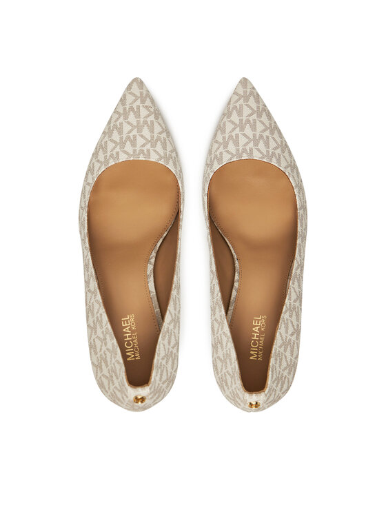 MICHAEL Michael Kors MICHAEL Michael Kors Pantofi cu toc subțire Alina Flex 40F2HNMP1B Écru