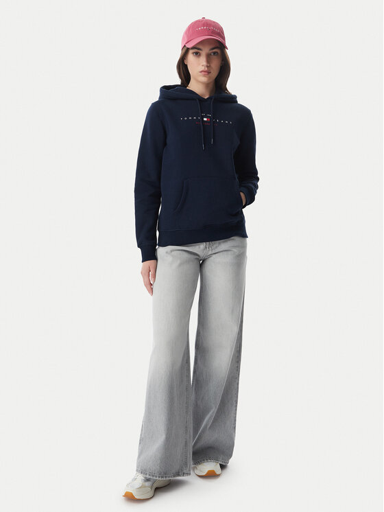 Tommy Jeans Tommy Jeans Суитшърт Linear DW0DW23485 Тъмносин Regular Fit