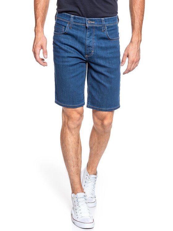 Mustang Mustang Szorty jeansowe WASHINGTON SHORTS Niebieski Slim Fit