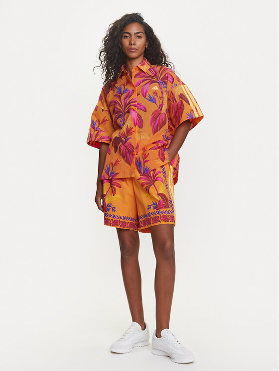 adidas adidas Cămașă FARM Premium JD6281 Portocaliu Loose Fit
