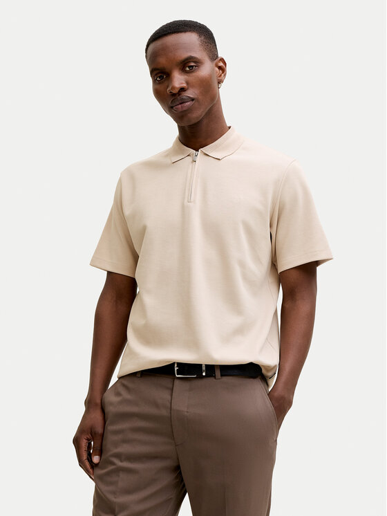 Jack & Jones Męskie Jack & Jones Polo, rozmiar L Beżowe, Rblaethan 12292992