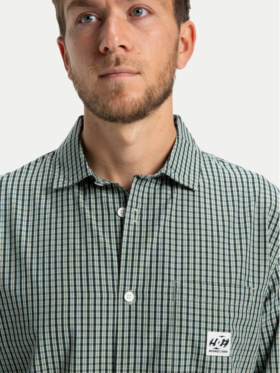 DC Shoes DC Shoes Camicia Game OnEDYWT03263 Verde Regular Fit