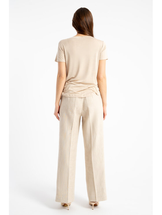 CLICK CLICK Μπλουζάκι 10-6891 Κρεμ Comfortable Fit