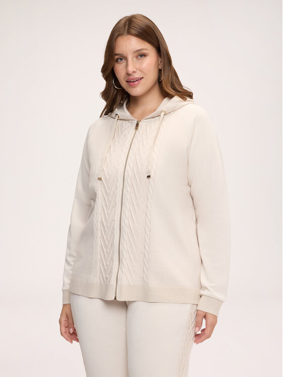 Fiorella Rubino Fiorella Rubino Bluza G80CL009526N002 Kremowy Regular Fit