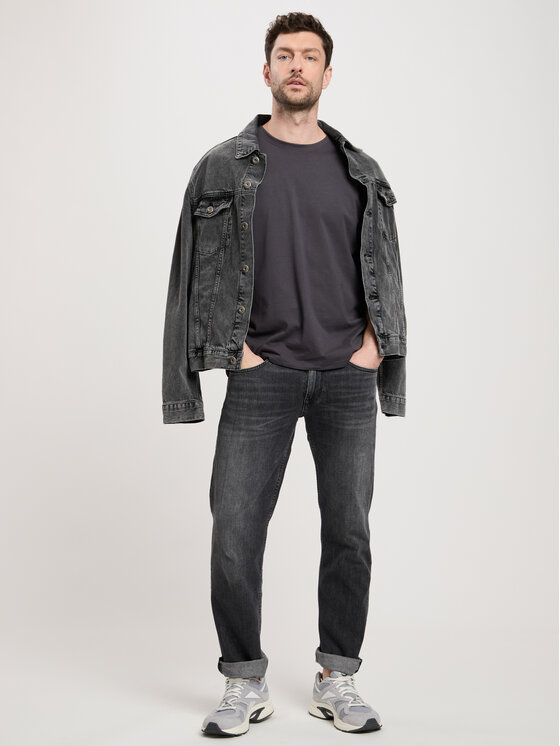 Cross Jeans Cross Jeans T-Shirt 16013-021 Szary Regular Fit