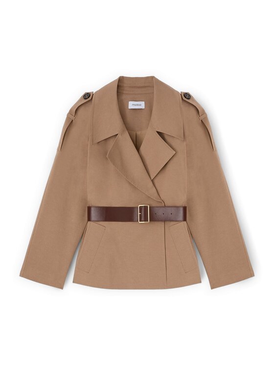 Motivi Motivi Cappotto invernale R000W000162N012 Crema Regular Fit