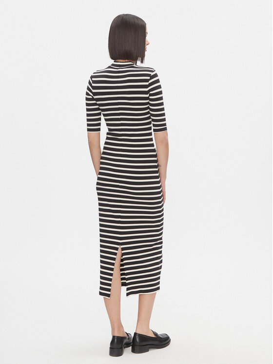 Tommy Hilfiger Tommy Hilfiger Ежедневна рокля WW0WW40610 Черен Slim Fit