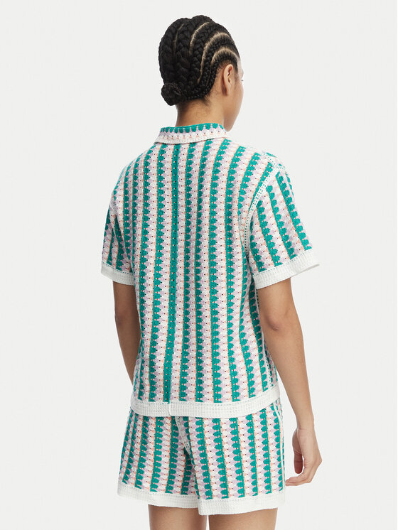 Banana Moon Banana Moon Πουκάμισο Avila Bloomday MXN47 Πράσινο Regular Fit