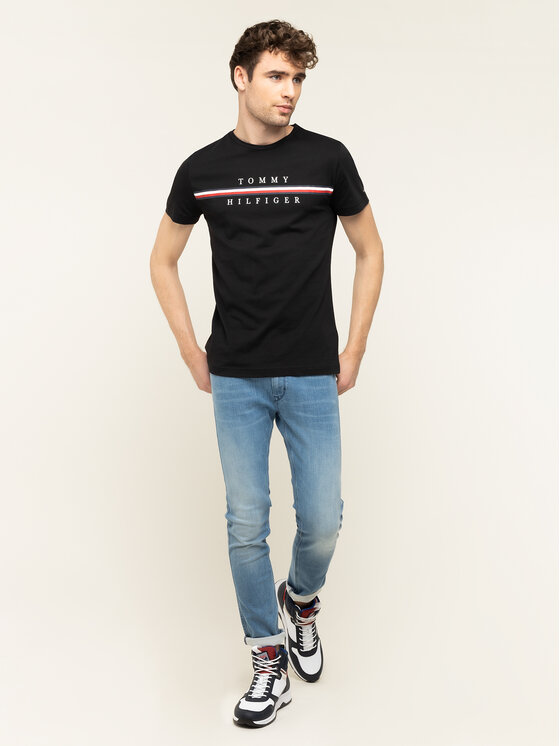 Tommy hilfiger corp split tee best sale