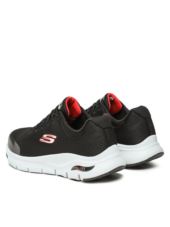 Skechers Skechers Snīkeri Arch Fit 232040WW/BKRD Melns