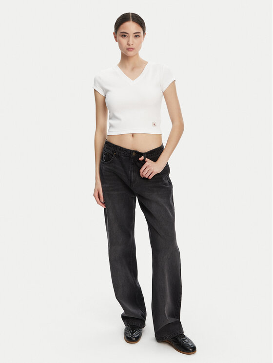 Calvin Klein Jeans Calvin Klein Jeans Tričko LV047C910G Biela Regular Fit