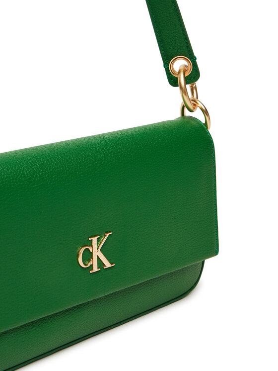 Calvin Klein Calvin Klein Torebka Minimal Monogram Shoulder Pouch LV04K3161G Zielony