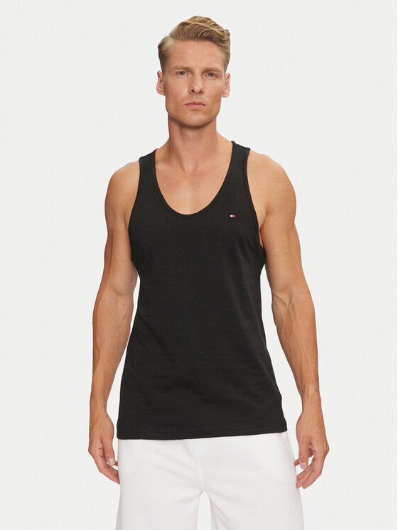 Tommy Hilfiger Tommy Hilfiger Set od 3 tank topa UM0UM03387 Crna Regular Fit