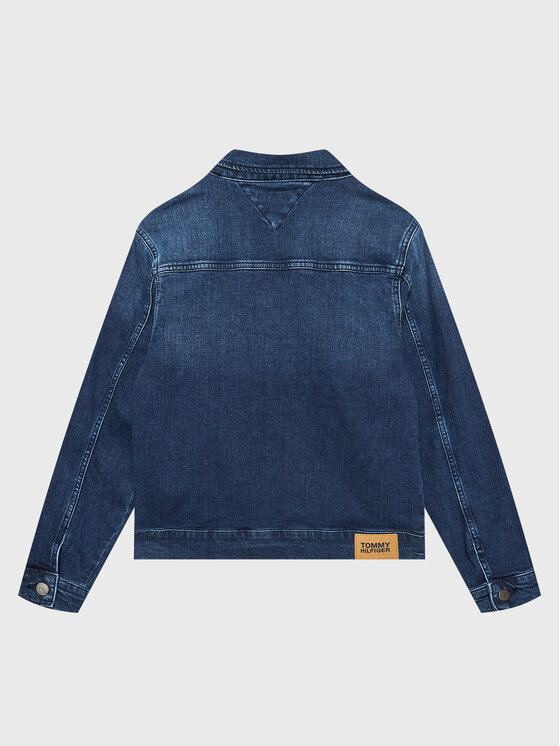 Tommy Hilfiger Tommy Hilfiger Farmer kabát Denim Ivy KB0KB07930 D Sötétkék Relaxed Fit