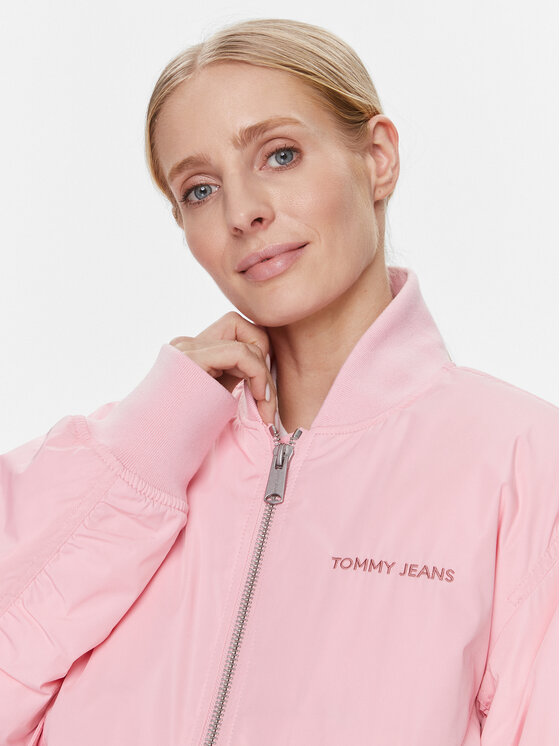 Tommy Jeans Tommy Jeans Bomber jakna Classics DW0DW17240 Roza Regular Fit