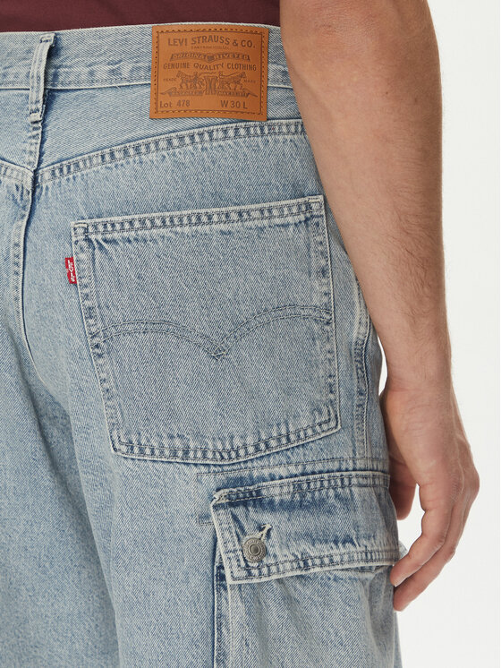 Levi's® Levi's® Džínsové šortky 478™ 001GU-0004 Modrá Baggy Fit