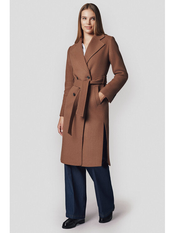Lancerto Lancerto Płaszcz zimowy Rehala PC073224000008 Brązowy Regular Fit