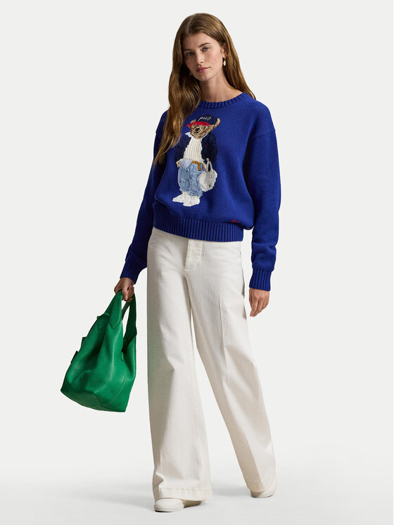 Polo Ralph Lauren Polo Ralph Lauren Πουλόβερ 211A96238001 Μπλε Relaxed Fit