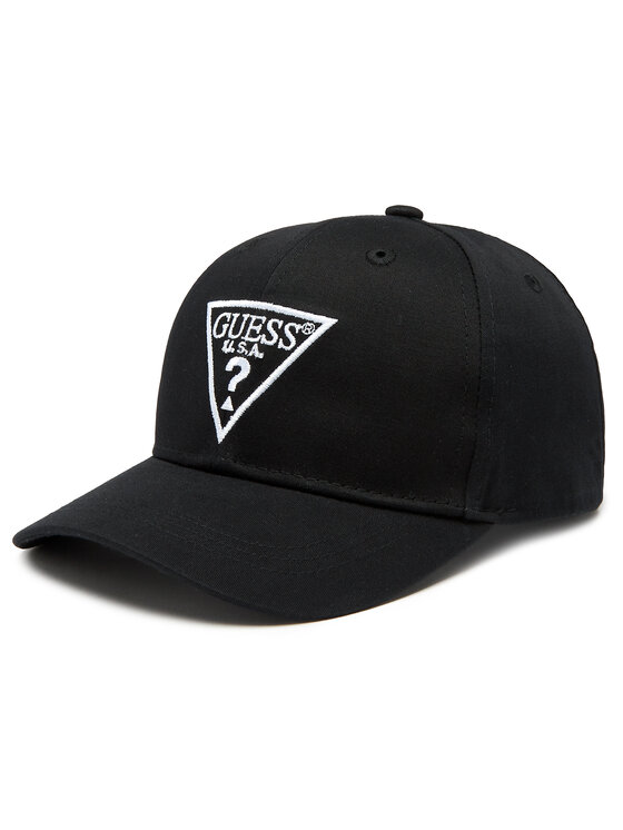 Guess Guess Kepurė su snapeliu Logo H3GZ01 WO08O Juoda