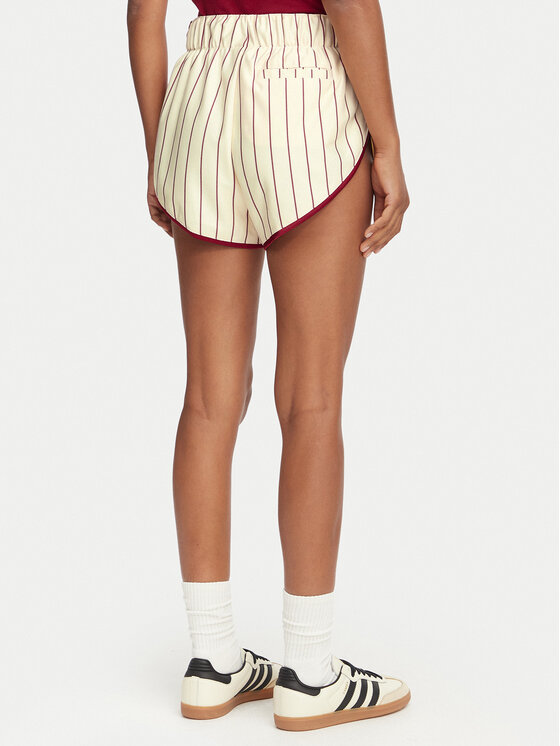 adidas adidas Športne kratke hlače Pinstripe Firebird KR9553 Kremna Loose Fit