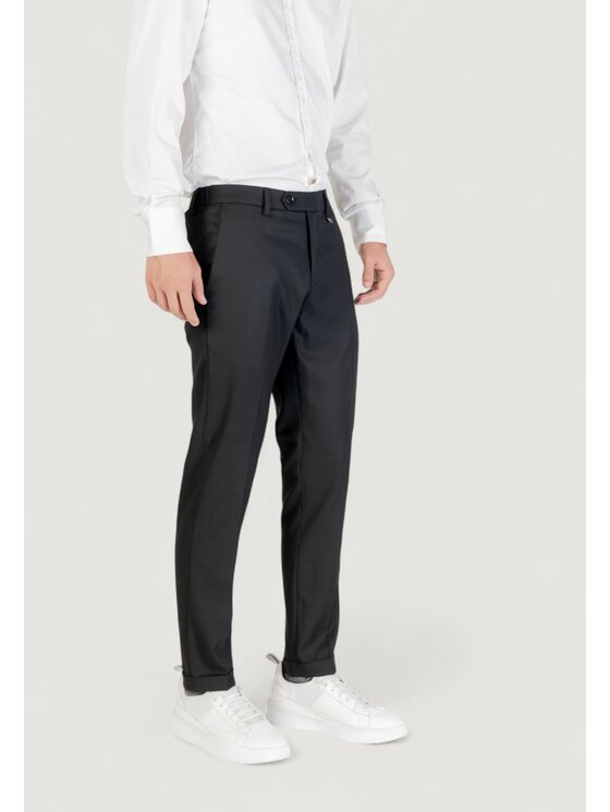 Antony Morato Antony Morato Παντελόνι chino RAD SLIM ANKLE LENGHT FIT TWILL Μαύρο Slim Fit