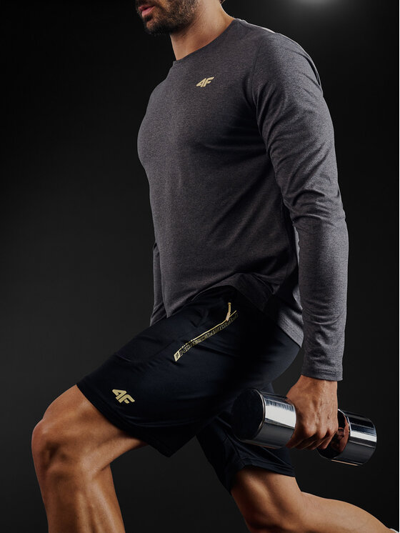 4F 4F Szorty sportowe GOLDEN WARRIOR Czarny Regular Fit