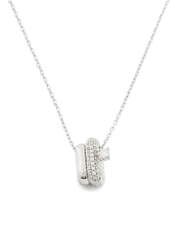Guess Guess Naszyjnik JSBN04 508JW Srebrny