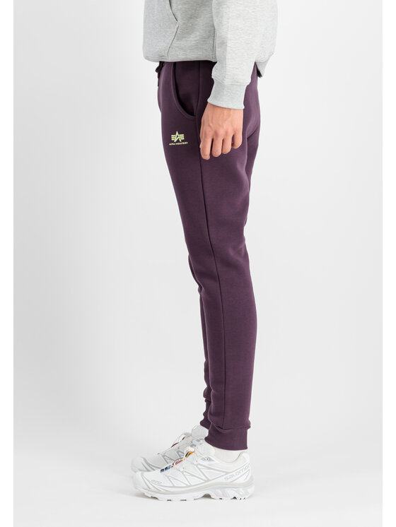 Alpha Industries Alpha Industries Joggery Basic Small Logo Jogger Fioletowy Slim Fit