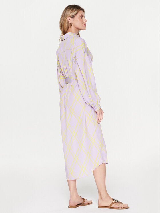 Silvian Heach Silvian Heach Sukienka koszulowa GPP23371VE Fioletowy Regular Fit