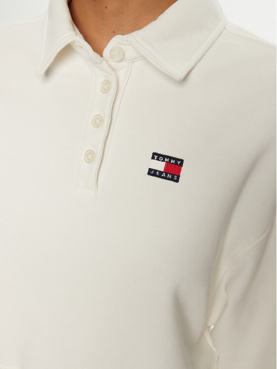 Tommy Jeans Tommy Jeans Majica dugih rukava DW0DW19409 Bijela Relaxed Fit