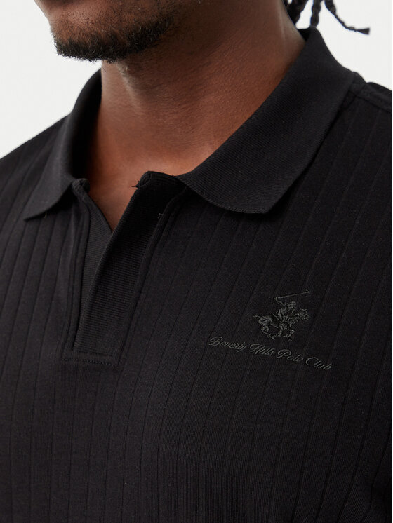 Beverly Hills Polo Club Beverly Hills Polo Club Polo P-SS26M-P2802 Czarny Regular Fit