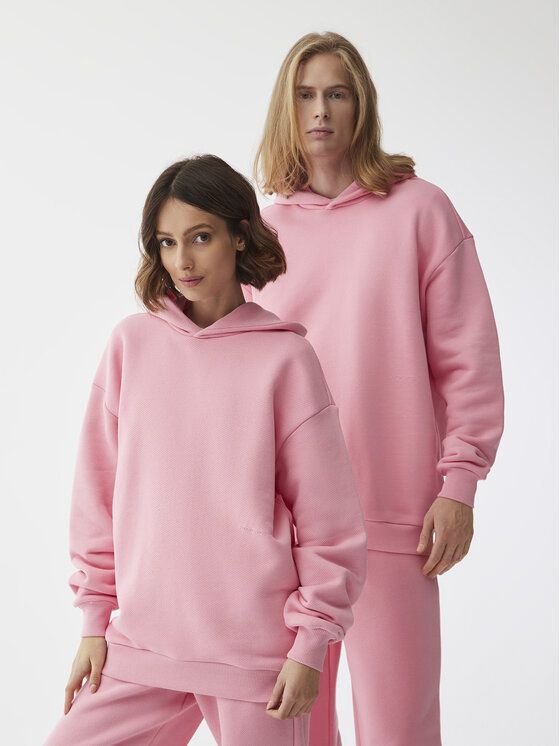 Americanos Sweatshirt Unisex Cleveland Hoodie Rose Oversize | Modivo.fr