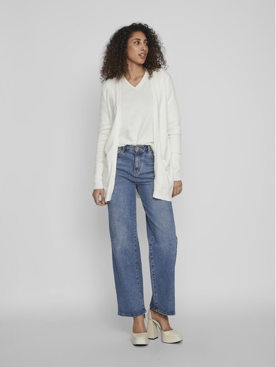 Vila Vila Kardigāns Ril 14044041 Balts Regular Fit